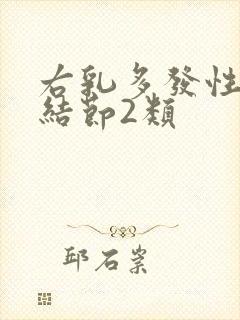 右乳多发性囊性结节2类