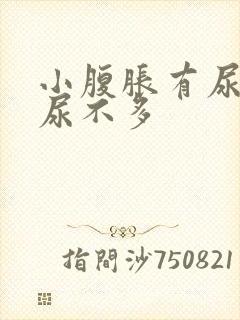 小腹胀有尿意却尿不多