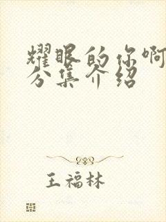 耀眼的你啊剧情分集介绍