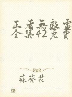 正者无敌电视剧全集42免费观看