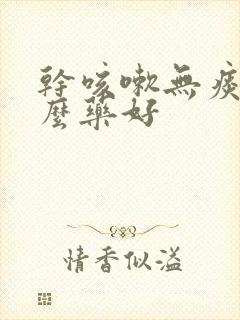 干咳嗽无痰用什么药好