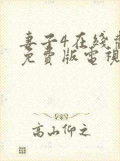 妻子4在线观看免费版电视剧高清封面