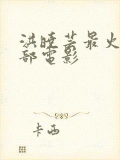 洪晓芸最火的三部电影