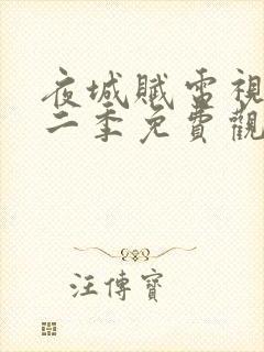 夜城赋电视剧第二季免费观看封面