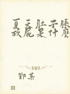 夏天肚子胀气老放屁是什么原因