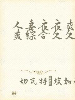 人妻夜夜爽天天爽综合久久