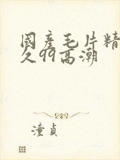 国产毛片精品久久99高潮