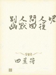 别人问人呢怎么幽默回复