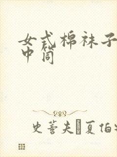 女式棉袜子纯棉中筒