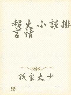 超火小说排行榜言情