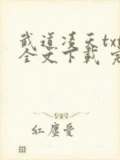 武道凌天txt全文下载 完整版
