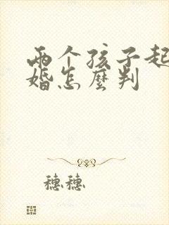 两个孩子起诉离婚怎么判封面