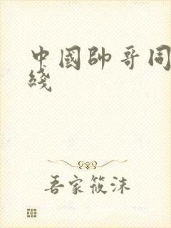 中国帅哥同志在线