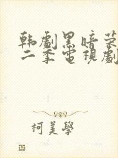 韩剧黑暗荣耀第二季电视剧汉语