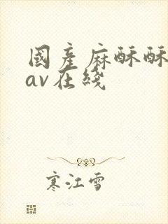 国产麻酥酥丝袜av在线