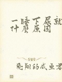 一睡下尿就多是什么原因