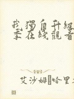 我独自升级第二季在线观看完整版