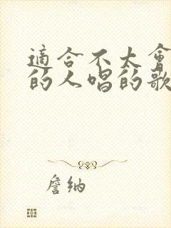 适合不太会唱歌的人唱的歌