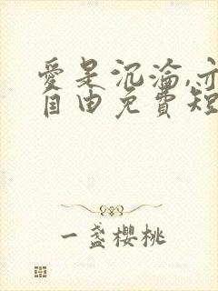 爱是沉沦,亦是自由免费短剧