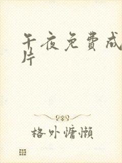 午夜免费成人大片