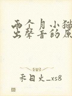 两个月小猫叫不出声音的原因