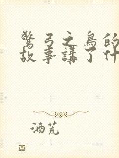 惊弓之鸟的寓言故事讲了什么封面