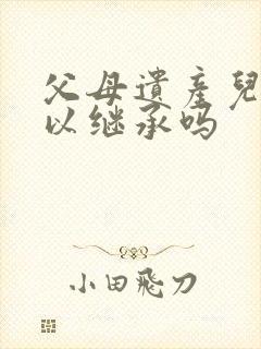 父母遗产儿媳可以继承吗封面