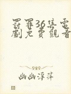 罚罪36集电视剧免费观看