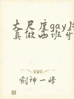 大尺度gay片真做西班牙封面