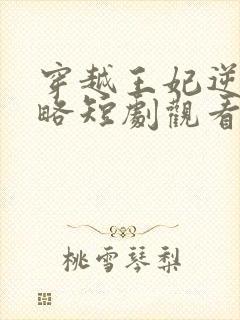 穿越王妃逆袭攻略短剧观看高清