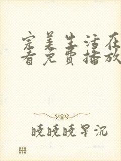 完美生活在线观看免费播放全集