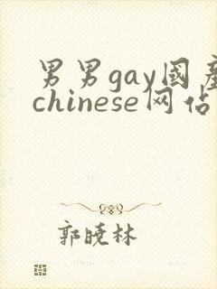 男男gay国产chinese网站