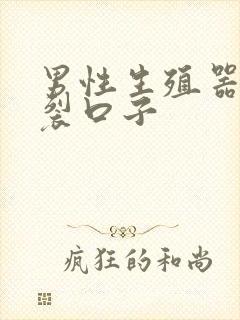 男性生殖器上有裂口子