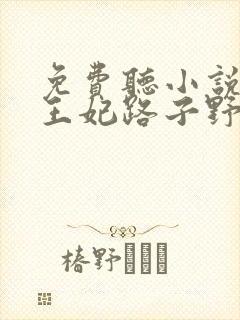 免费听小说这个王妃路子野