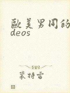 欧美男同的videos