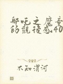 哪吒之魔童降世的观后感400