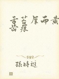 舌苔厚而黄腻有齿痕封面