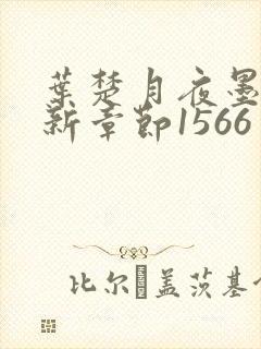 叶楚月夜墨寒最新章节1566