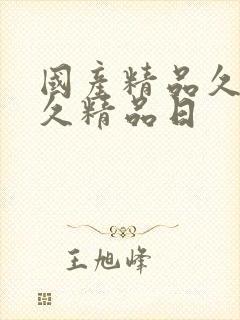 国产精品久久久久精品日