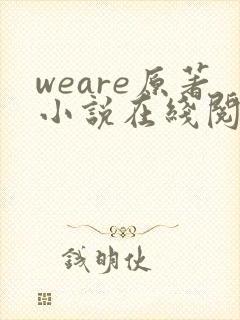weare原著小说在线阅读