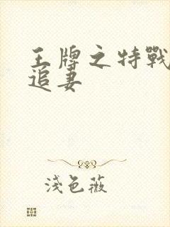 王牌之特战军少追妻封面