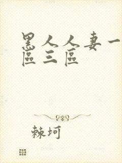 黑人人妻一区二区三区封面