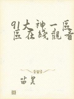 91大神一区二区在线观看