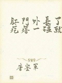 肛门外长了个硬疙瘩一碰就疼