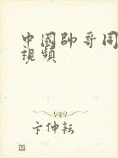 中国帅哥同性恋视频