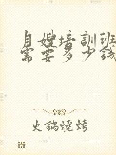 月嫂培训班一般需要多少钱学费