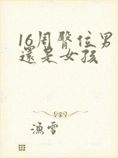 16周臀位男孩还是女孩