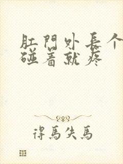 肛门外长个疙瘩碰着就疼