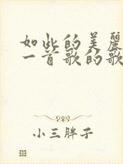 如此的美丽是哪一首歌的歌词