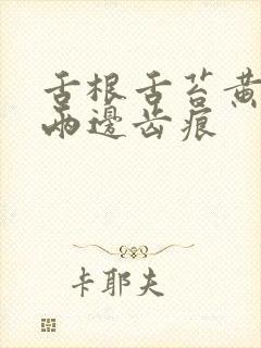 舌根舌苔黄腻 两边齿痕